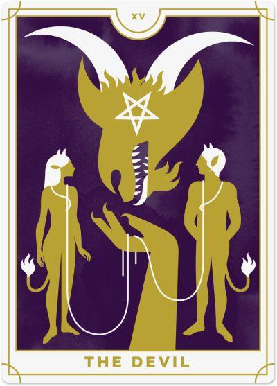 The Devil Tarot Card - Free Tarot Online - Best Quality