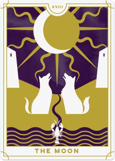 The Moon Tarot Card - Free Tarot Online - Best Quality