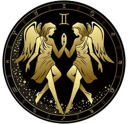 Gemini-zodiac-sign-golden-circle